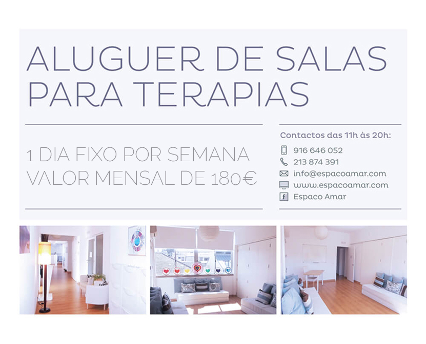 Aluguer de salas para terapias